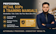 write custom retail sops and store operations manuals