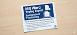 do professional ms word typing and assignment formatting