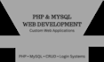 develop a PHP mysql web application