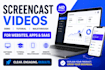 create screencast video, software demo, tutorial and app walkthrough for website
