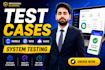 write manual test cases and test plan for web, mobile app and saas software