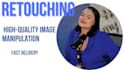 do professional high end photo retouching and skin smoothing