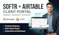 build a softr client portal with airtable database and automation