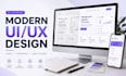 design a modern UI UX website in figma