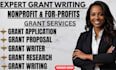 write a professional grant proposal grant application