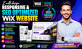 design responsive and SEO optimized wix website