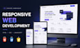 develop a responsive website using HTML, CSS, and javascript