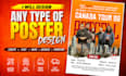 design a professional custom poster