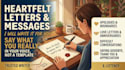 write a heartfelt letter, apology, or difficult message for you