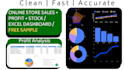 design an automated e commerce sales tracker and profit loss dashboard in excel
