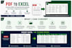 convert PDF, scanned documents and data into excel