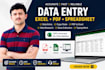 accurate excel data entry from pdf to spreadsheet