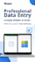 do google sheets data entry and data cleanup