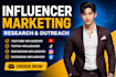 do influencer research and outreach on instagram tiktok