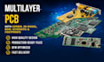 design multilayer pcb with gerber, 3d model, bom, schematic and footprints