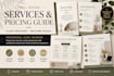 design service and pricing guide, client brochure and welcome packet