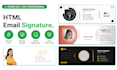 code a professional, clickable, responsive HTML email signature