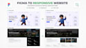 convert figma to a responsive HTML CSS javascript website