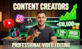 be your content video editor for professional video editing