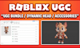 create 3d custom roblox ugc bundle dynamic head avatar layered clothing model
