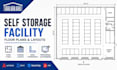 design self storage facility floor plans, storage unit layout and cad