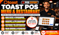 set up toast pos menu and restaurant pos system