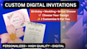 design wedding, birthday and invitation cards