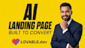 build high converting ai landing page for ads with lovable