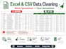 clean and organize your excel or CSV data