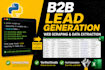 build a python web scraper for b2b lead generation with verified emails