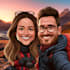 create professional caricatures for couples or wedding gift