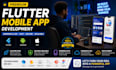 mobile app development for andriod, ios with flutter react native app creation