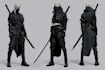 cyberpunk female character art