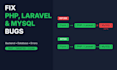 fix PHP laravel mysql bugs and backend issues