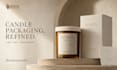 design luxury candle, candle packaging and wax melt label