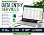 do accurate data entry and web research