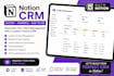 build custom notion crm client portal workspace automation dashboard