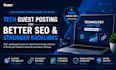 do tech link building and tech SEO with quality backlinks