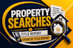 do property searches, title report, chain of title report