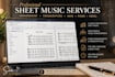 create a professional satb vocal or choir arrangement