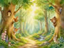 create cartoon background illustration