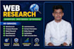do web research, data collection, and market research
