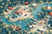 draw a vector maps, festival maps in illustrator