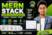 develop a full stack mern react node js web application