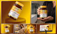 design supplement label, vitamin label and bottle label