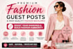 provide fashion guest posts and backlinks