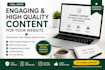 write engaging and high quality content for your website