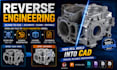 do reverse engineering from 3d scan, stl, and obj