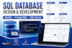 design, develop sql databases, queries and database projects