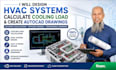 design hvac systems, calculate cooling load and create autocad drawings